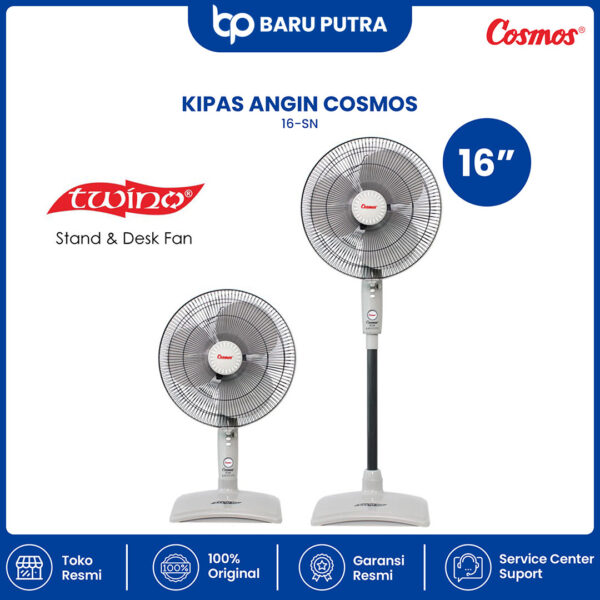 Cosmos Kipas Angin 2 in1 (Stand & Desk) 16-SN