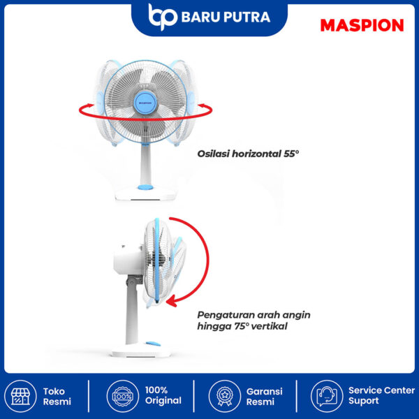Maspion Kipas Angin Meja Desk Fan 12 Inch EX-308 - Gambar 2