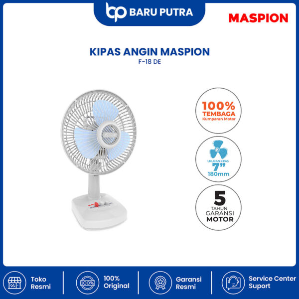 Maspion Kipas Angin Meja Desk Fan 7 Inch F-18 DE