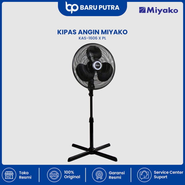 Kipas Angin Miyako KAS1606XGB Jaring Besi - Stand fan - Gambar 2