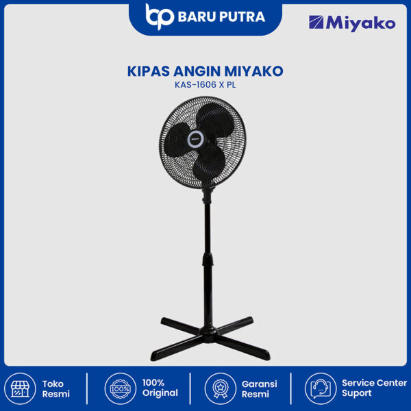 Kipas Angin Miyako KAS1606XGB Jaring Besi - Stand fan - Gambar 3