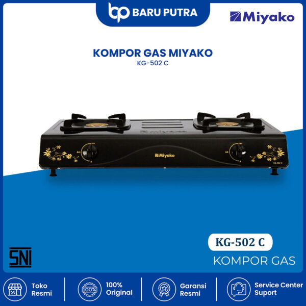 Kompor Gas Miyako KG502C - 2 Tungku - Gambar 2