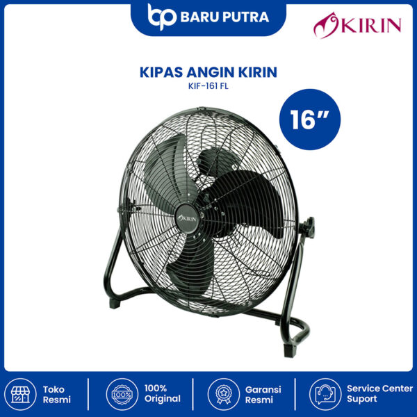 KIRIN INDUSTRIAL FAN 16 INCH FLOOR KIF-161FL BLACK