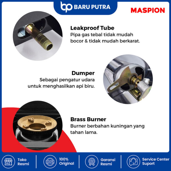 Maspion Kompor Gas 1 Tungku MKS 810 C - Gambar 2