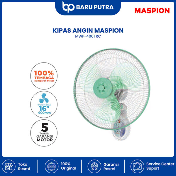 Maspion Wall Fan Kipas Angin Dinding 16 Inch MWF-4001 RC - Gambar 2