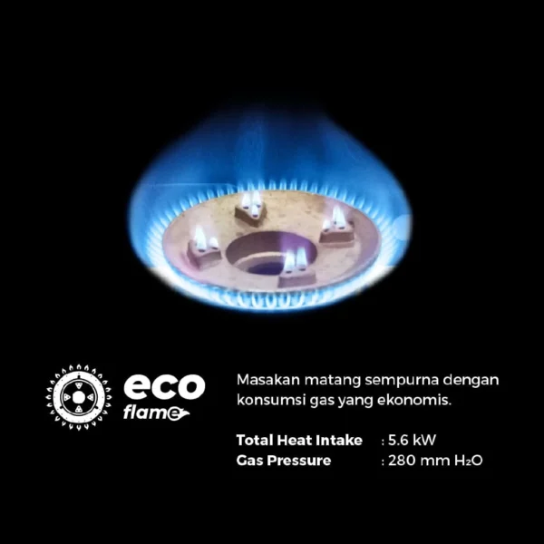 MASPION MKG-709 C KOMPOR GAS 2 TUNGKU (COATING) - Gambar 4