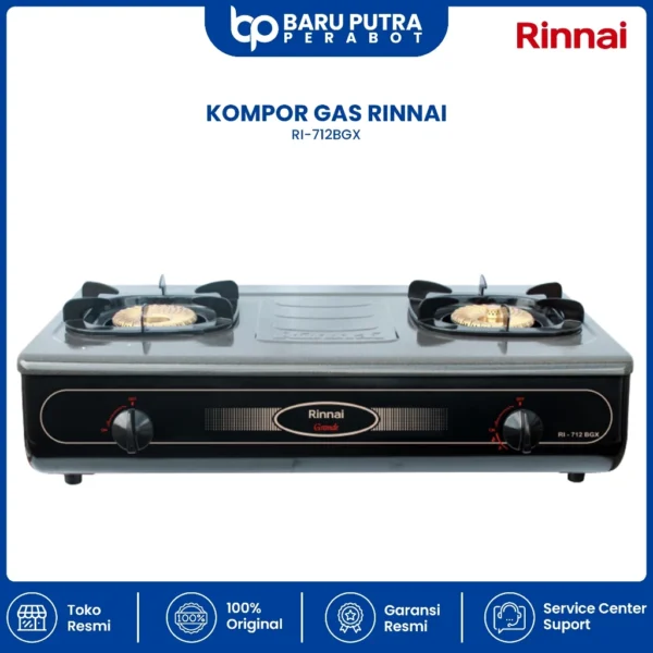 Rinnai Kompor Gas 2 Tungku RI 712BGX / 712BGX